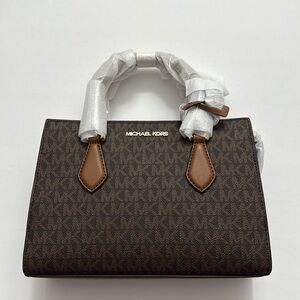 Brand New Sheila Small Faux Saffiano Leather Satchel. Comes with the strap